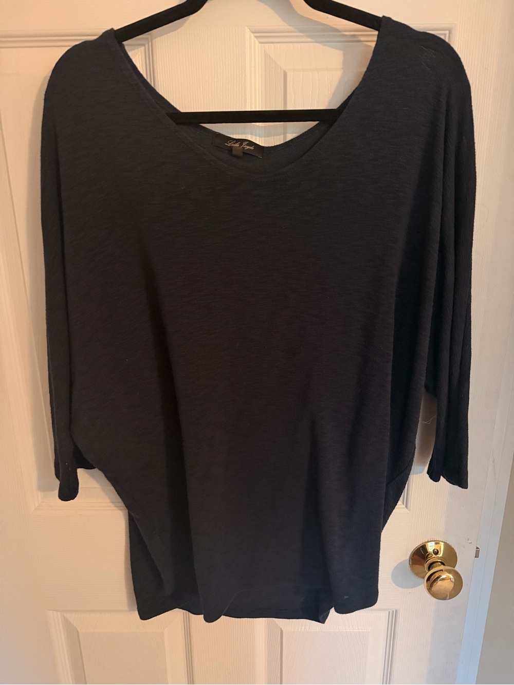 Laila Jayde Navy Dolman Sleeve Tunic Top